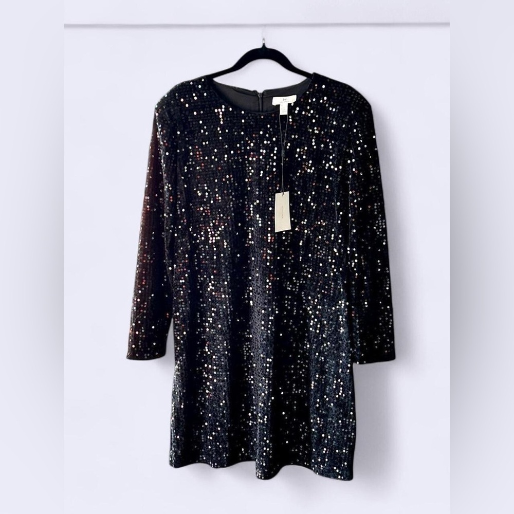 NWT Halston Heritage Sequin Shift Dress